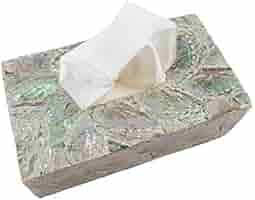 Mecmbj Boite A Mouchoir Carru00e9e, Bou00eete U00e0 Mouchoirs Multifonctionnelle Transparente, Boite Mouchoirs Decorative Avec Compartiments, Distributeurs De Mouchoirs Pour Le Salon, La Salle De Bains (Blanc