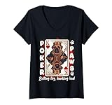 Photo Gallery donna poker paws king of hearts poker bullmastiff king maglietta con collo a v Photo Gallery donna poker paws king of hearts poker bullmastiff king maglietta con collo a v