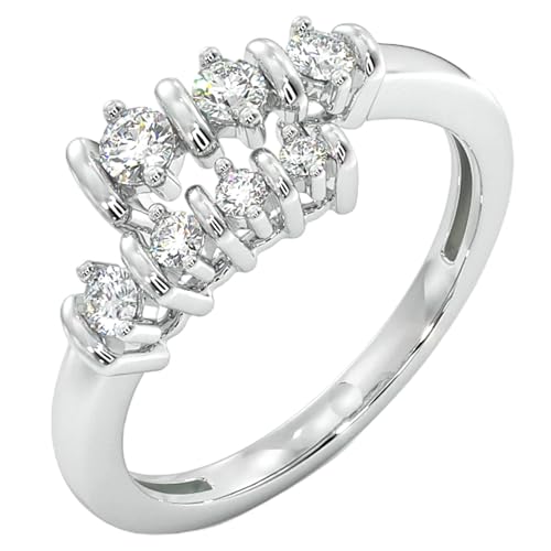 Bague en moissanite 0,259 ct The Tranquil Journey RNG-2598 en argent 925