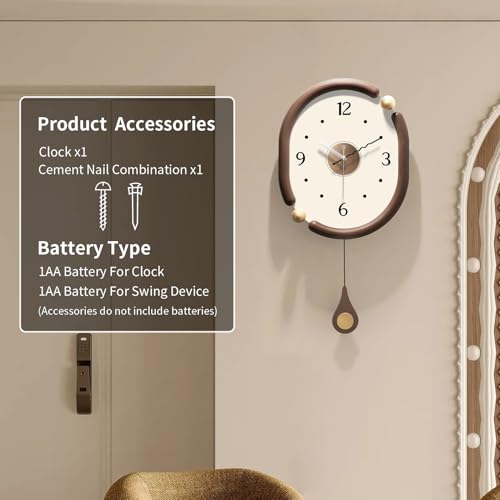 Reloj de Pared Analógico de Madera 14 Pulgadas Diseño Moderno miniatura 4