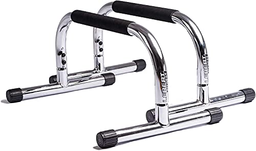 Lebert Fitness Parallette Push Up Bars Dip Station Stand – Perfect for Home and Garage Gym Exercise Equipment – Gymnastics, Calisthenics, Strength Training Parallel Bars for Men and Women