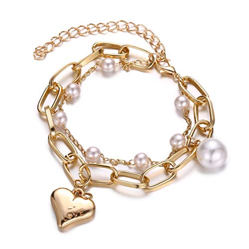 Shining Diva Fashion Latest Stylish Gold Plated Charm Bracelet for Women and Girls (rr14531b) Shining Diva Fashion Latest Stylish Gold Plated Charm Bracelet for Women and Girls (rr14531b)