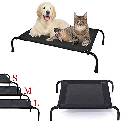 Royalswill Pet Bed Small, Calming Elevated Dog Anxiety Relief Bed Washable Mesh Waterproof Cooling Raised Pet Beds For Dogs Puppy Cats, Portable Camping Raised Off-The-Ground Bed