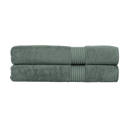 Christy Supreme Hygro Towel Sets | 2 Bath Sheets | Yew Green