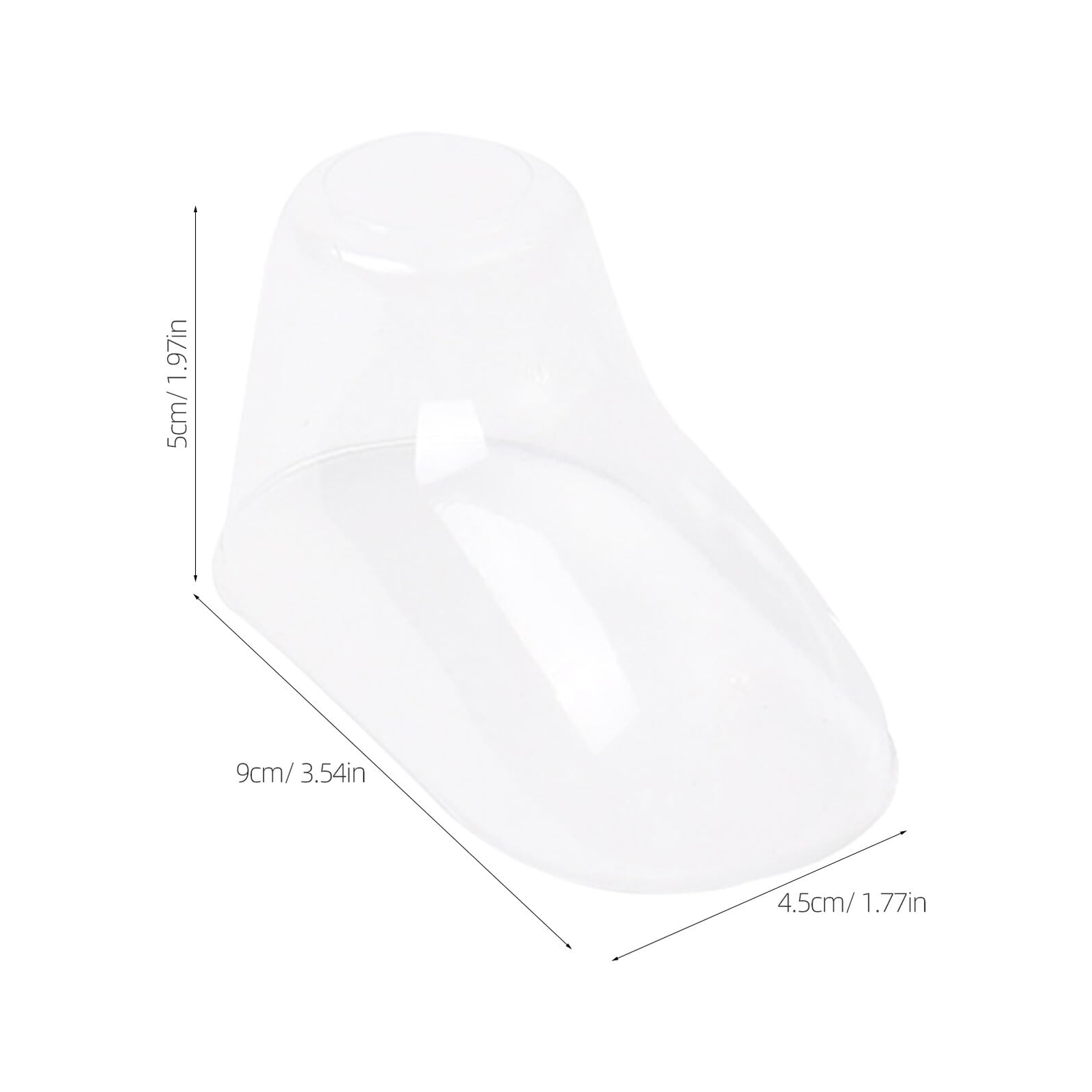 SHINEOFI 100 Stück Teiliges Transparente Kunststoff Babyfußformen Robuste Socken Babyschuhhalter für Erstausstattung und Schuhform erhalt Knitterfrei für Babysocken und Hausschuhe