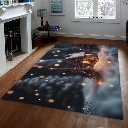 Tapis de Noël mince et lavable pour régler le problème des portes bloquées - 3