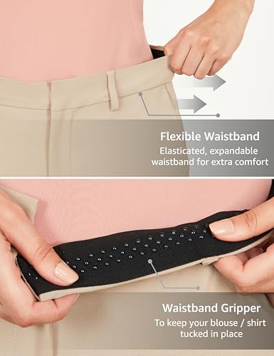 Image of Symbol Premium Women's Slim Fit 4-Way Stretch Formal Trousers (Flexi-Waist | Easy Care | Desk-to-Dinner) (Available in Plus Sizes)