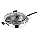 Lagostina Tempra Acciaio Wok con Coperchio in Vetro e Griglia, Ø 30 cm, Argento