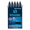 Schneider One Change Rollerball Refill Cartridges, 0.6 mm, Black Ink, Box of 5 Refill Cartridges (185401)