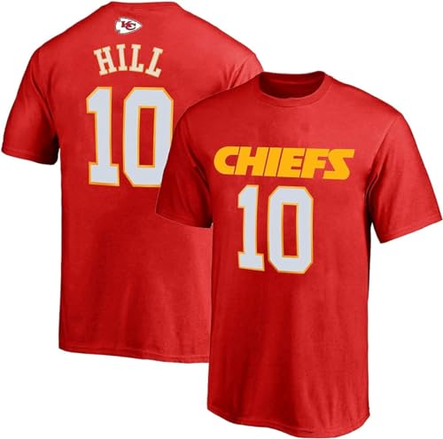 Tyreek Hill Kansas City Chiefs NFL Kids Youth 8-20 Red Official Player Name & Number Jersey T-Shirt (US Numeric 18 20 Regular Red)