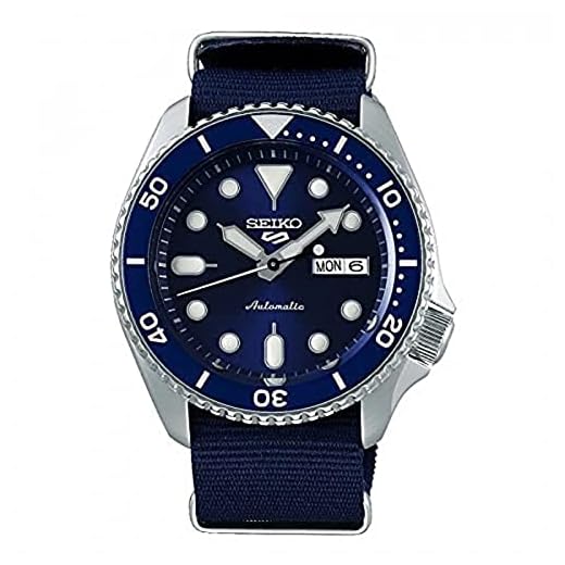 SEIKO Analógico (Modelo: SRPD51K2), Azul, tira