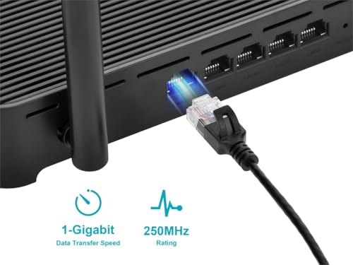 Cable Patch Ethernet Cat6 15.24 m UTP Negro Monoprice miniatura 4