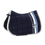 Die Topseller Schabracke von Eskadron in voluminöser `Big-Square`-Steppung. Mit schicker Doppelkordel und beidseitig vertikalen Emblemstreifen ist diese Schabracke ein echter Eyecatcher. Die Abseite besteht aus fellfreundlichem Baumwollwaffel-Gewebe. Limi