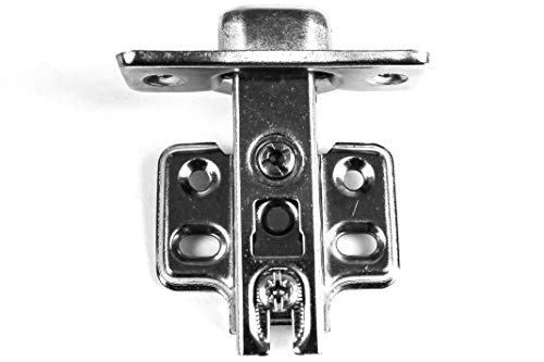 Berta (20 Pieces) Full Overlay Frameless European Hinges, 105 Degree 2-Cam 4-Way Adjustable Concealed Kitchen Cabinet Door Hinges with Screws