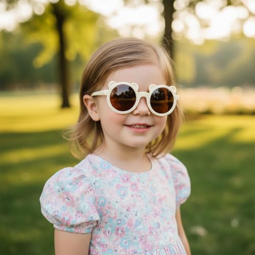 Image of SYGA Kids Goggles, UV Protection Eyewears with Round Shape Monkey Style, Suitable for Age 3 to 8 Years