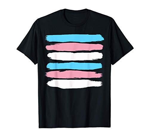 Transgender Pride Flag Tee Awarenesses Trans Community Camiseta