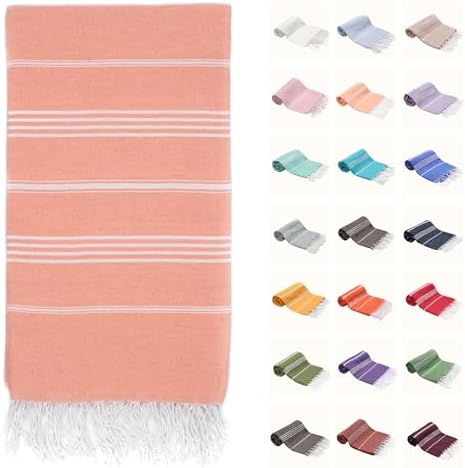 Park & Oz Toalhas de praia turcas – Cobertor grande 100% algodão de secagem rápida absorvente sem areia 183 x 101 cm Toalha de piscina leve extra grande para adultos mulheres homens embalável