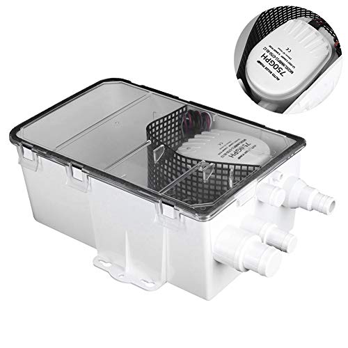 de bomba de sumidero de ducha Barco RV sentina 12V 750GPH Caja de desagüe de puerto múltiple marinobomba de ducha a 12v,caja ducha barco bomba de ducha a 12v