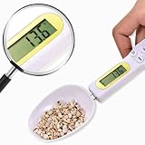 MOONDKIST Food Scale Spoon, 500g/0.1g Digital Kitchen Spoon Electronic Scale, LCD Display Food Weigh