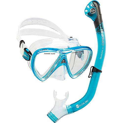 Kit Mergulho Máscara+nadadeira+snorkel Cressi Bonete Pro - 40-43