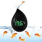 Fish Tank Thermometer - Digital Aquarium Thermometer with Stick-on High Precision Sensor to ±0.18°F,