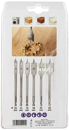 Juego de 6 brocas de pala surtidas