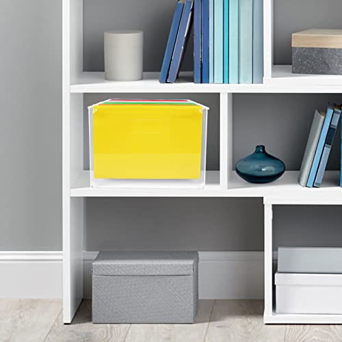 Samstar Acrylic File Folder Box, Hanging File Folder Organizer Holder Filing Crate Storage Box,Letter Size #TOP4
