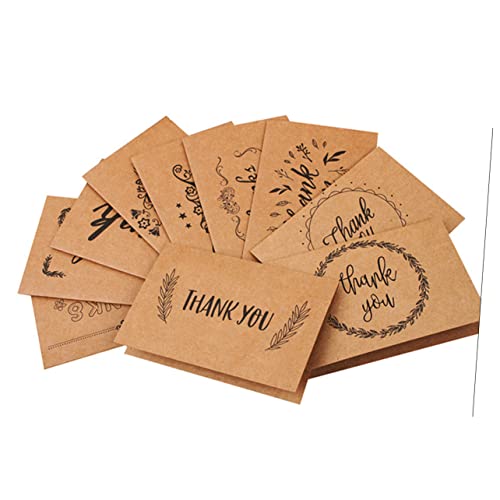 EXCEART 108 Pçs Cartões De Agradecimento De Casamento Cartão De Papel Kraft Cartão De Agradecimento