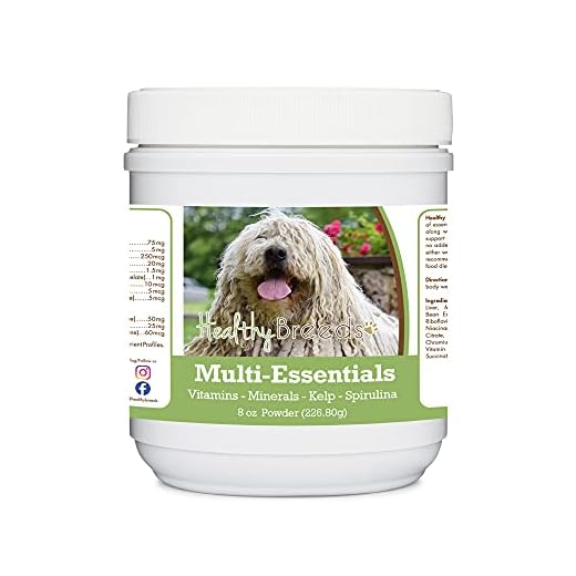 Healthy Breeds Komondorok Multi-Essentials Powder for Dogs - an Ideal Supplement of Vitamins, Minerals & Antioxidants for Your Dog - 8 oz