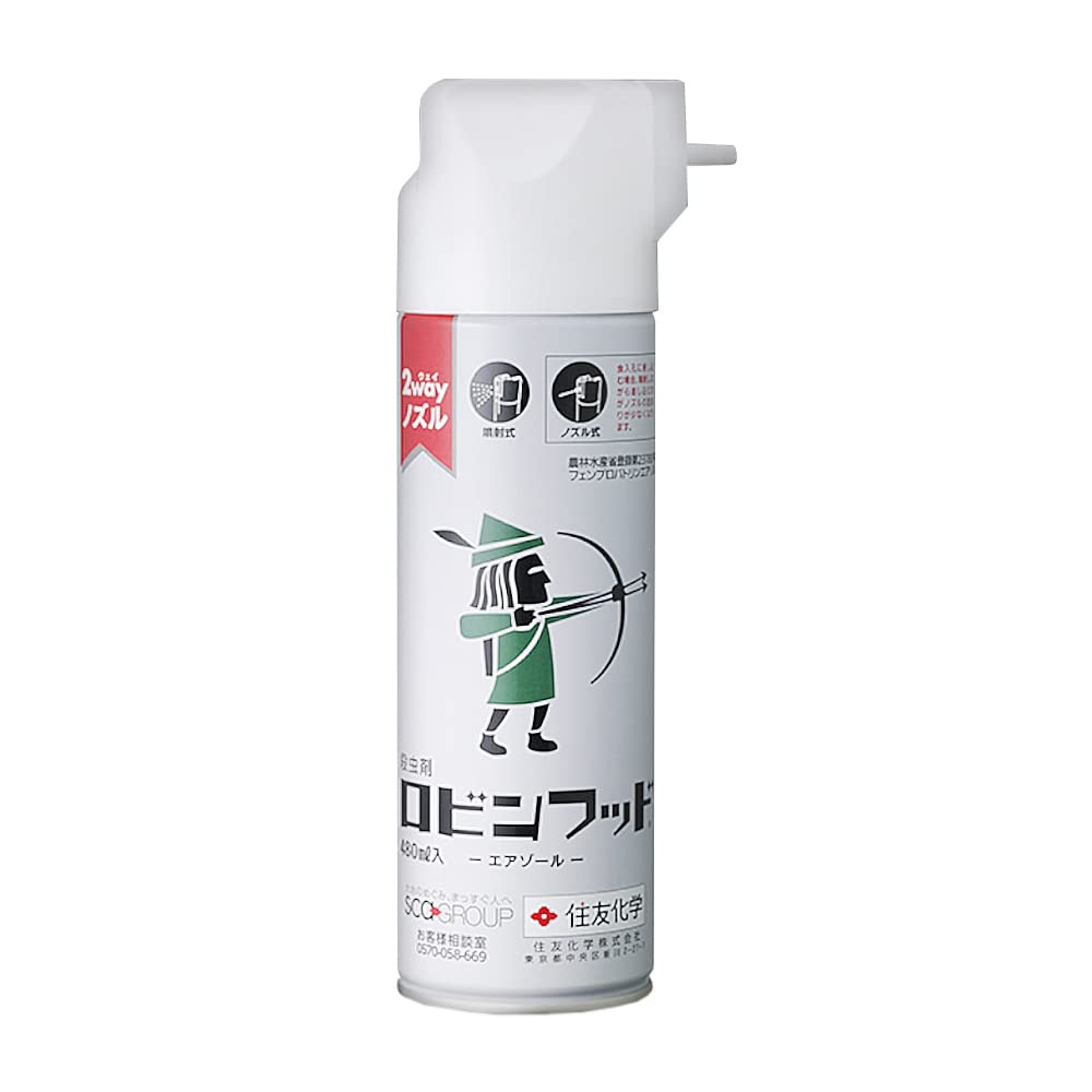 Amazon.co.jp: 住友化学 殺虫剤 ロビンフッドエアゾール 480ml 無色