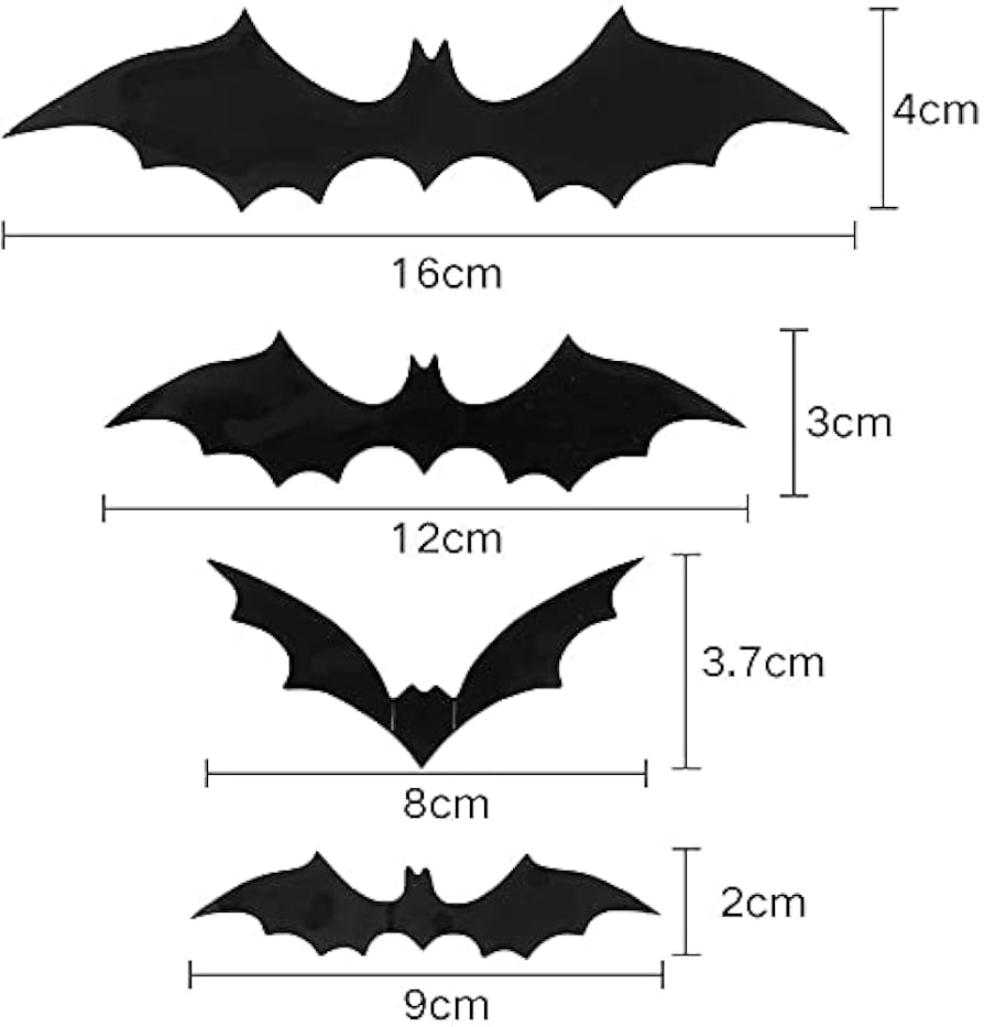 ハロウィン 飾り コウモリ ステッカー ウォールステッカー DIY パーティー Amazon.co.jp: ZOYUBS ハロウィン 飾り コウモリ ステッカー