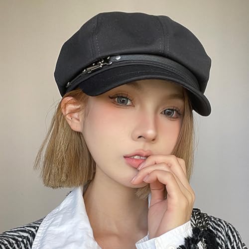 Gorra Newsboy para Mujer Con Hebilla de Cuero miniatura 6