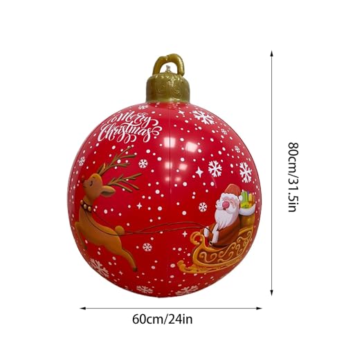 Décorations de Noël gonflables pour cour de 61 cm avec lumière LED intégrée
