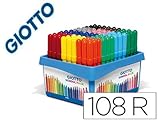 Rotulador Giotto 524000 - Pack de 108 rotuladores, multicolor
