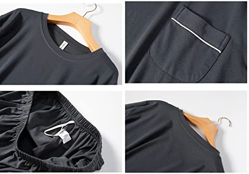 Vêtements d'intérieur homme premium ensemble pyjama coton doux - 4