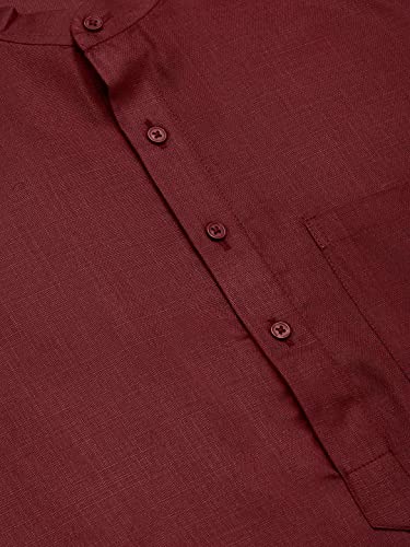 Image of Jompers Men's Cotton Regular Fit Solid Kurtas