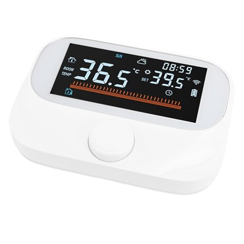 Thermostat de pièce sans fil LCD programmable connecté pour maison intelligente - 5