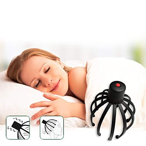 JOHNLOUISE Scalp Massager,Electric Scalp Massager with 2 Vibration Modes and Auto-Off Function, Hands-Free
