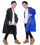 Makonus Kids Rain Jacket, 2 Pack Rain Ponchos for Kids - Reusable Raincoats for Boys and Girls Waterproof...