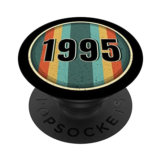 Retro 1995 cumpleaños Pop Socket divertido 1995 cumpleaños 1995 PopSockets PopGrip Intercambiable