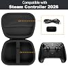 Estuche rígido Baval para Steam Controller 2026 | Caja de protección rígida, caja de almacenamiento protectora, almacenamiento para control inalámbrico Steam, protección, estuche negro, 1 de junio de 2026, por Baval 8