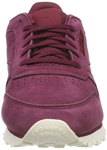 Image of Reebok Women's Classic Leathers Gymnastics Shoes, Red Enh Rustic Wine Chalk Enh Rustic Wine Chalk, 6
