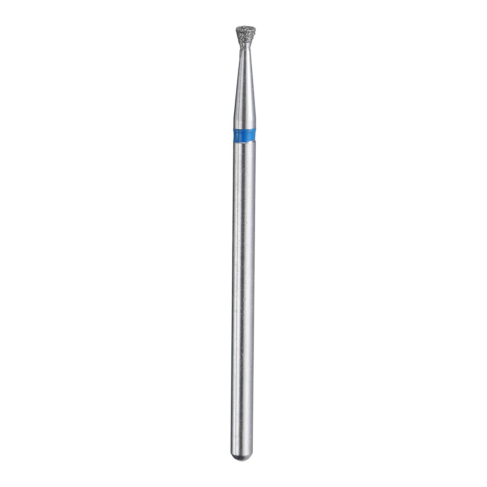 HARFINGTON 120-140 Grits Diamond Grinding Bit 2.1mm Inverted Cone Head 2.35mm Shank 2mm Length Stone Sanding Drill Bits Rotary Tool for Ceramic Glass