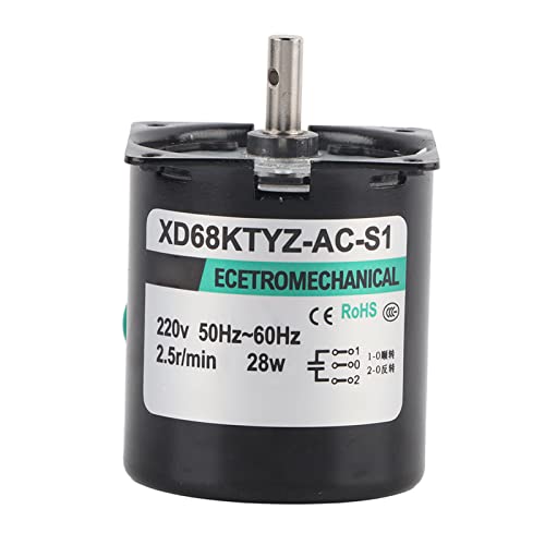 Permanent Magnet Synchronous Gear Motor XD68KTYZ AC S1, AC220V, 28W,...