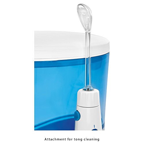 Hydropulseur jet dentaire ProfiCare blanc et bleu à pression variable