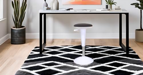 Image of We're it Ergonomic Standing Desk Stool - Height Adjustable Wobble Active Seating Chair for Sit Stand Desks, 22.5-29.5 Inches, Grey