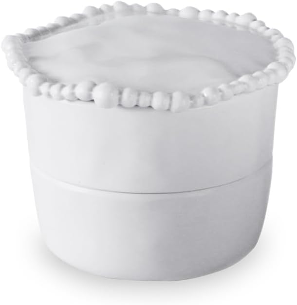 Beatriz Ball VIDA Alegria Stackable Salt-Pepper Cellar with Lid (White)