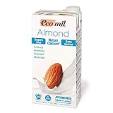  Bebida vegetal de Almendra sin azúcar, sin gluten y sin lactosa con Calcio EcoMil, 1 L