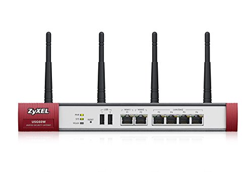 Zyxel Usg60W, Utm Firewall Bundled With 1 Year Security License, Recommended Up To 75 Users, Wifi, Limited Lifetime Protection [Usg60W] #TOP1