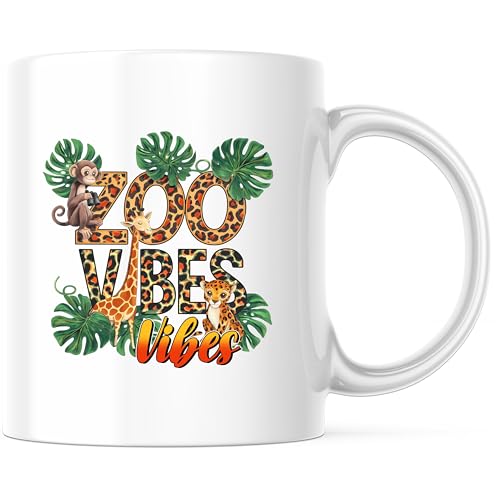 Printlabz Zoo Vibes Coffee Mug - Animal Lover...